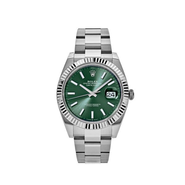 Rolex Datejust 41 126334 Stainless Steel Mint Green Dial Oyster