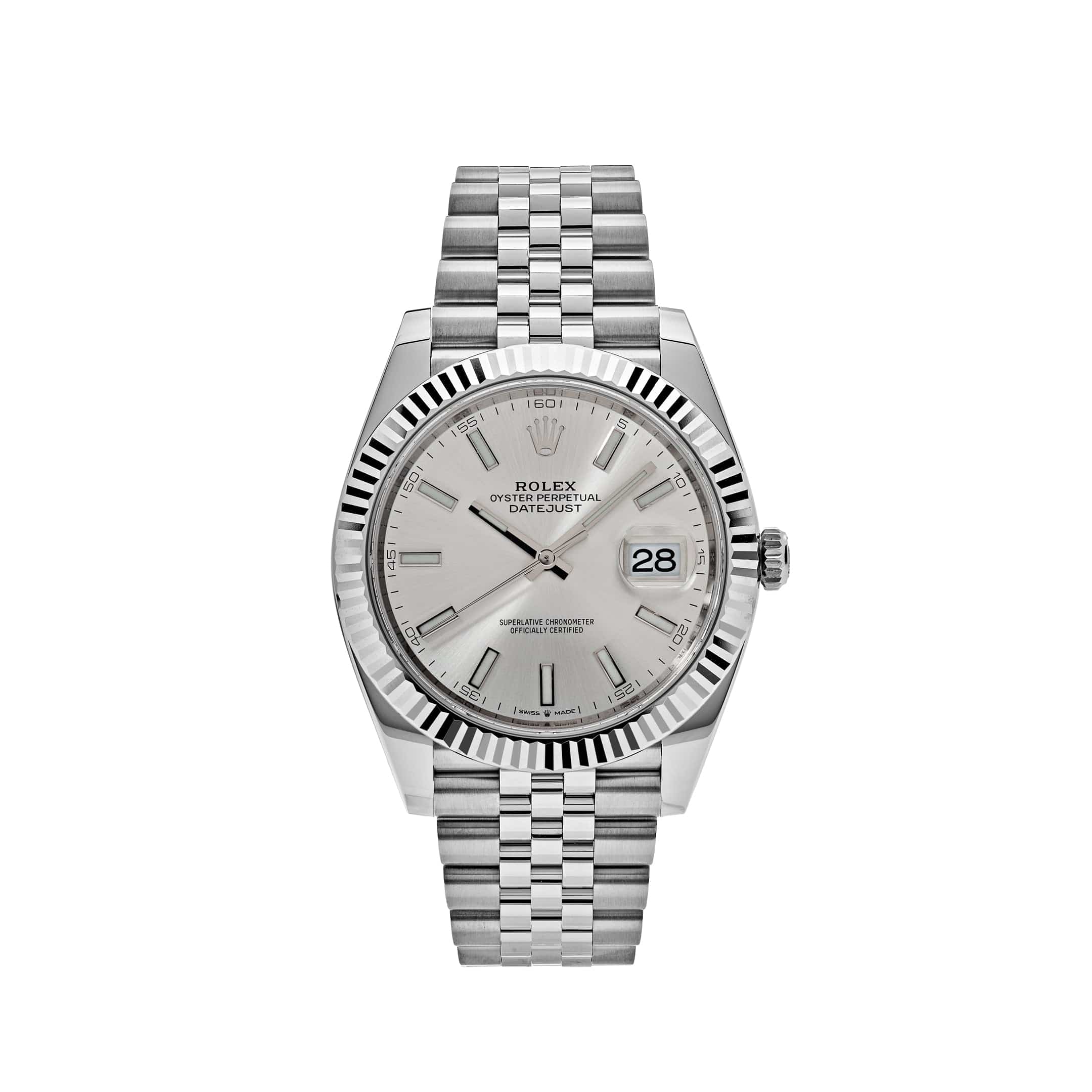 Rolex Datejust 41 126334 Stainless Steel Silver Dial Jubilee