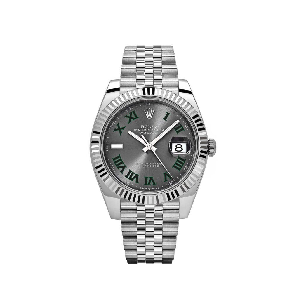 Rolex Datejust 41 126334 ‘Wimbledon’ Stainless Steel Slate Dial Jubilee