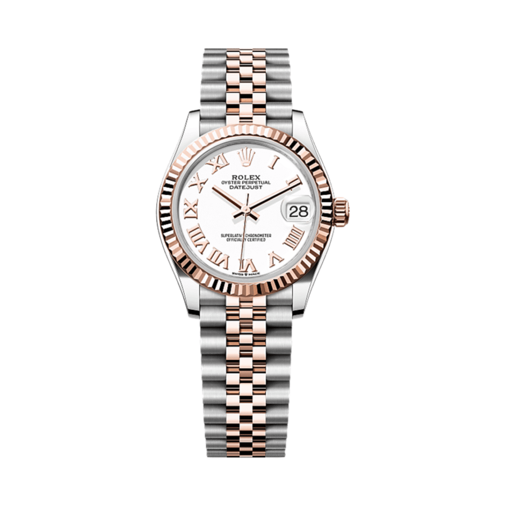 Rolex Datejust 31 278271 ‘Ladies’ Stainless Steel Rose Gold White Roman Numerals Dial
