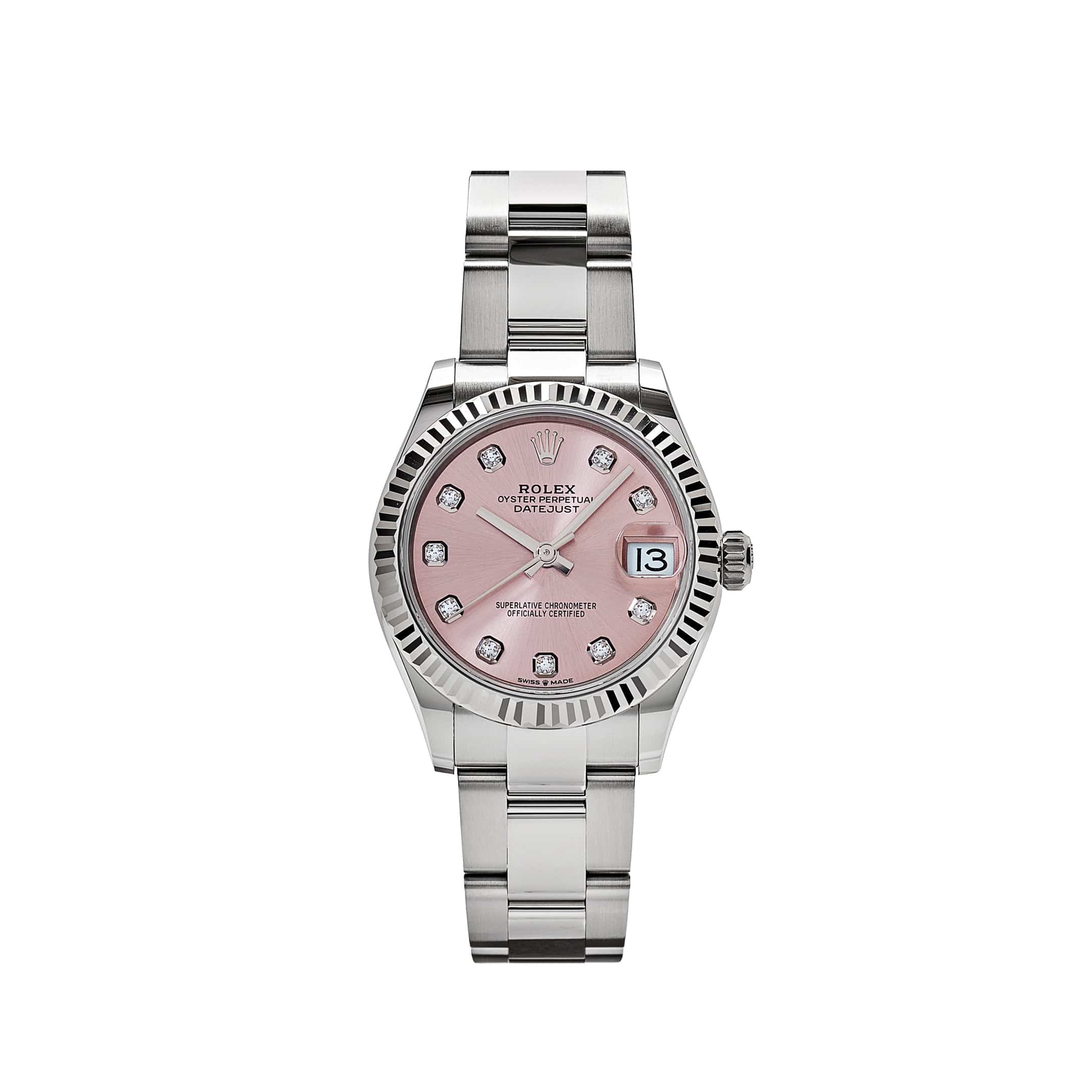 Rolex Datejust 31 278274 'Ladies' Stainless Steel Pink Diamond Dial Oyster
