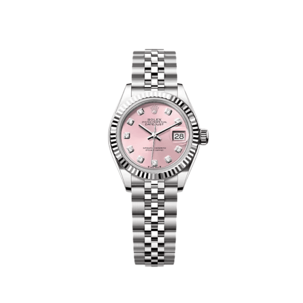 Rolex Datejust 28 279174 ‘Ladies’ Stainless Steel Pink Diamond Dial Jubilee