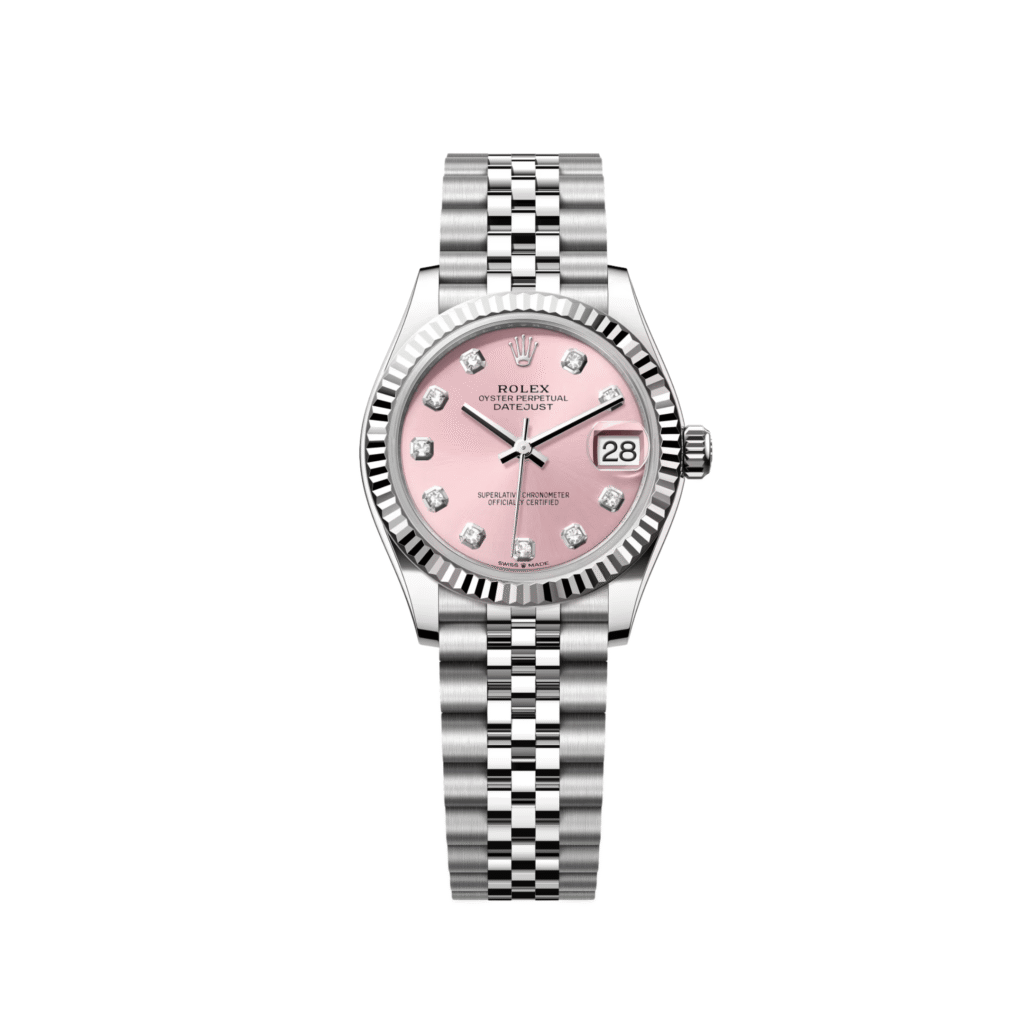 Rolex Datejust 31 278274 ‘Ladies’ Stainless Steel Pink Diamond Dial Jubilee