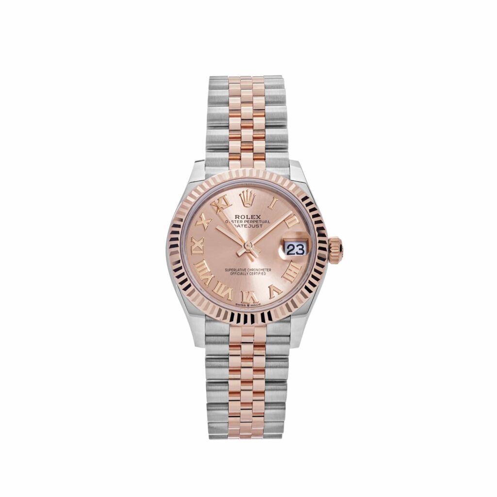 Rolex Datejust 31 278271 ‘Ladies’ Rose Gold Stainless Steel Roman Pink Dial Jubilee