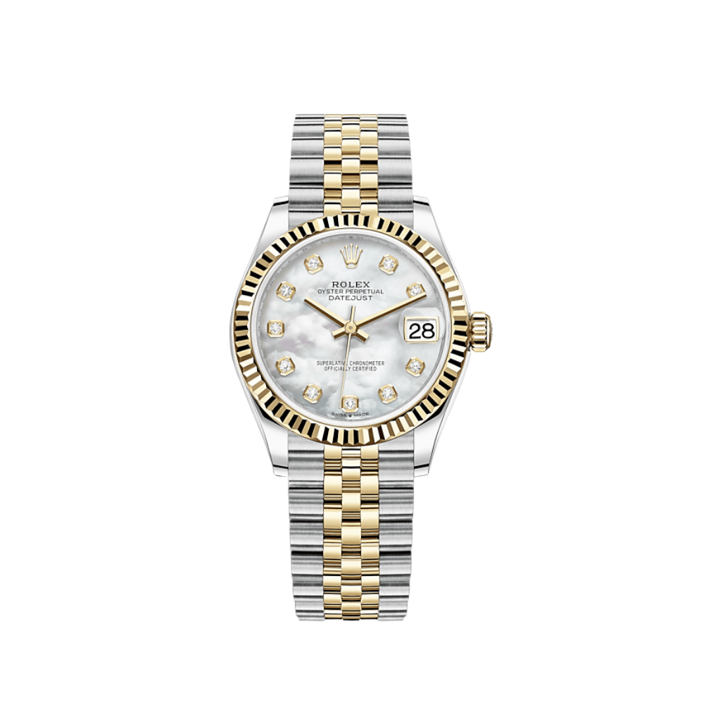 Rolex Datejust 31 278273 ‘Ladies’ Stainless Steel Yellow Gold Mother Of Pearl Diamond Dial Jubilee