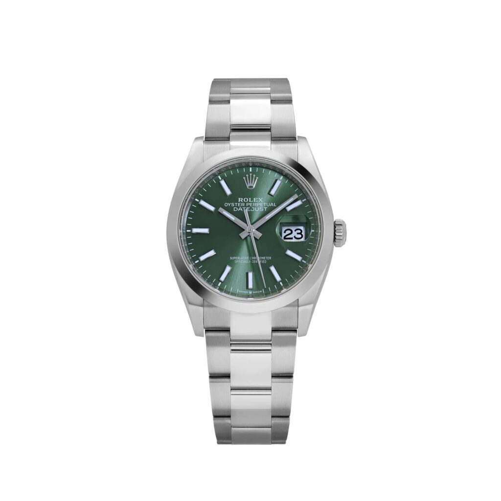 Rolex Datejust 36 126200 Stainless Steel Mint Green Dial Oyster