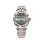 Rolex Datejust 36 126231 'Wimbledon' Stainless Steel Rose Gold Slate Dial