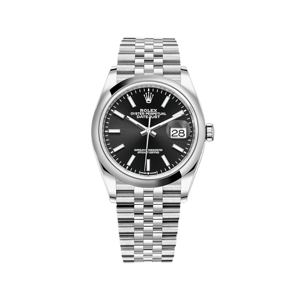 Rolex Datejust 36 126200 Stainless Steel Black Dial Jubilee