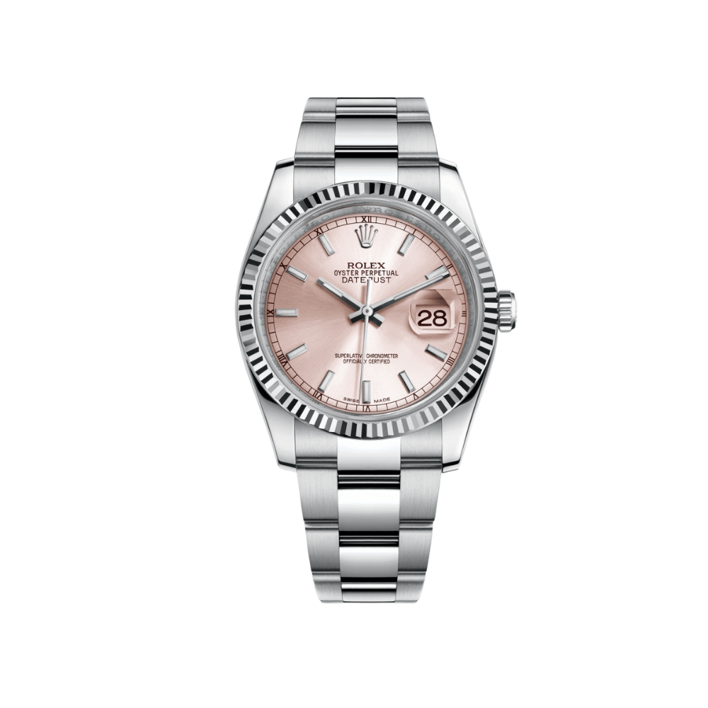 Rolex Datejust 36 116234 Stainless Steel Pink Dial Oyster