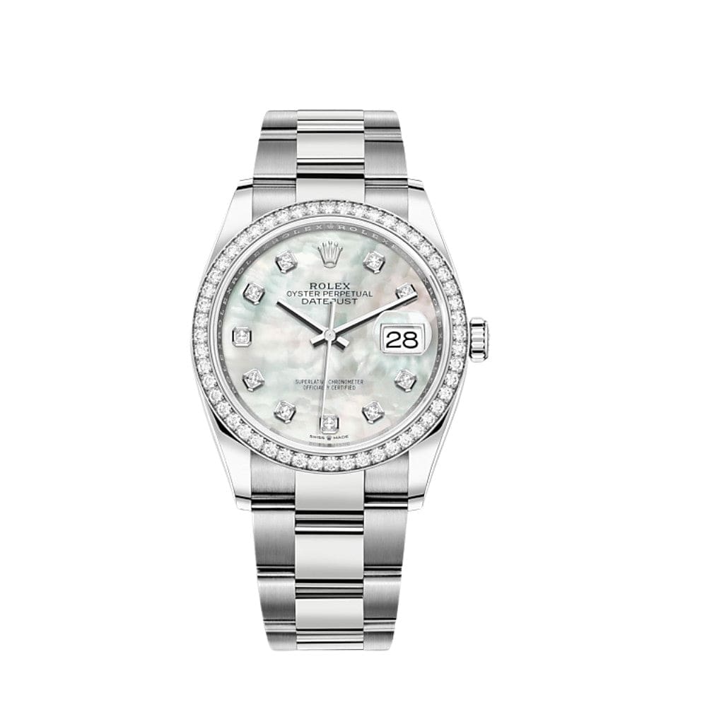 Rolex Datejust 36 126284RBR Stainless Steel Mother Of Pearl Dial