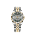 Rolex Datejust 36 126233 'Wimbledon' Stainless Steel Yellow Gold Slate Dial Jubilee