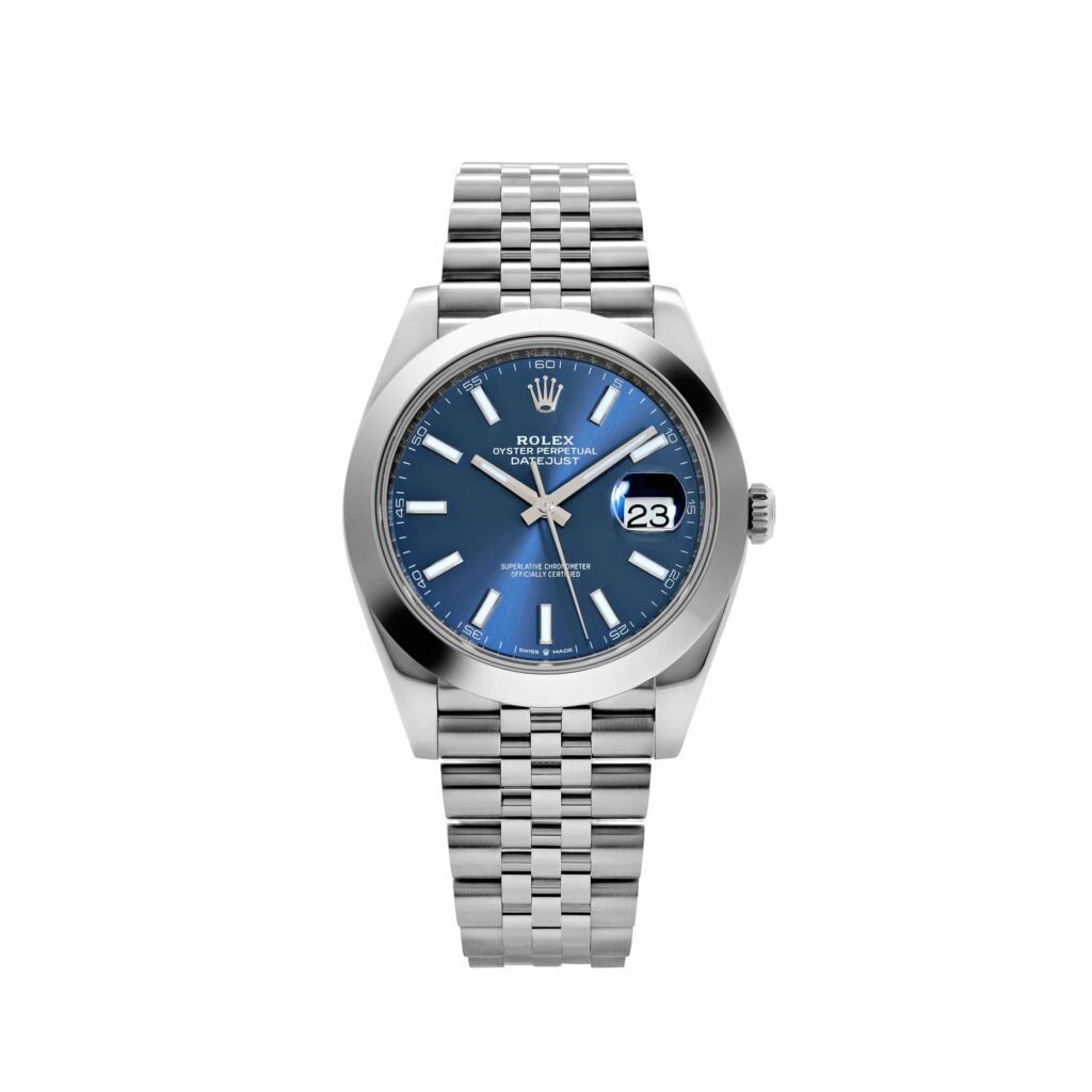 Rolex Datejust 41 126300 Stainless Steel Blue Dial Jubilee