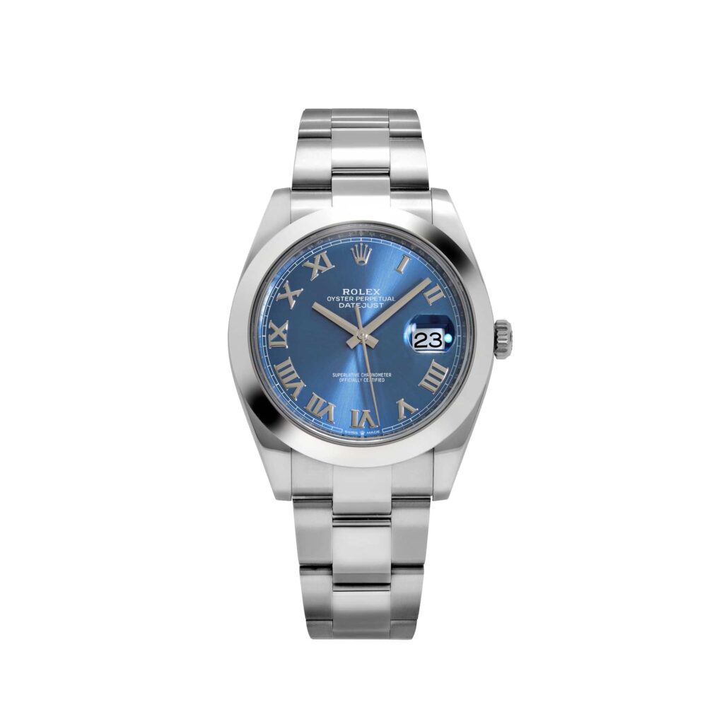Rolex Datejust 41 126300 Stainless Steel Blue Roman Dial Oyster
