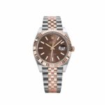 Rolex Datejust 41 126331 Stainless Steel Rose Gold Chocolate Dial Jubilee