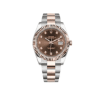 Rolex Datejust 41 126331 Stainless Steel Rose Gold Chocolate Diamond Dial Oyster