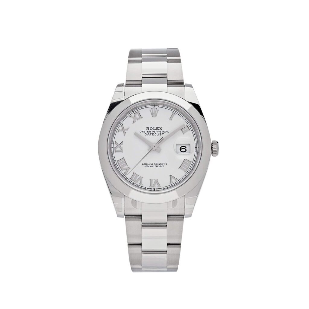 Rolex Datejust 41 126300 Stainless Steel White Roman Dial Oyster