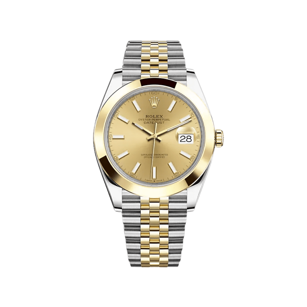 Rolex Datejust 41 126303 Stainless Steel Yellow Gold Champagne Dial Jubilee