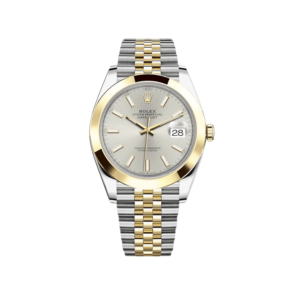 Rolex Datejust 41 126303 Stainless Steel Yellow Gold Silver Dial Jubilee