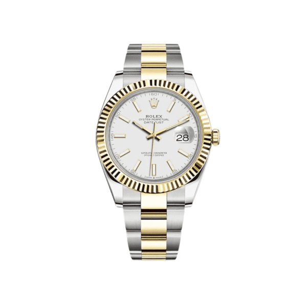 Rolex Datejust 41 126333 Yellow Gold Stainless Steel White Dial Oyster
