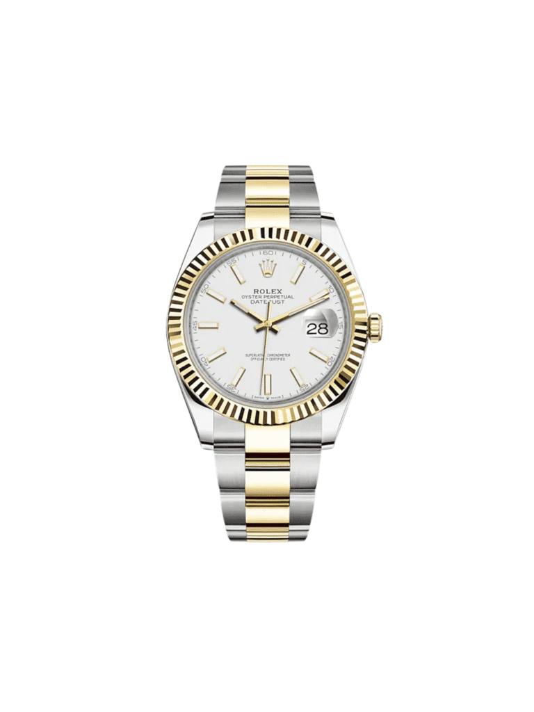 Rolex Datejust 41 126333 Yellow Gold Stainless Steel White Dial Oyster
