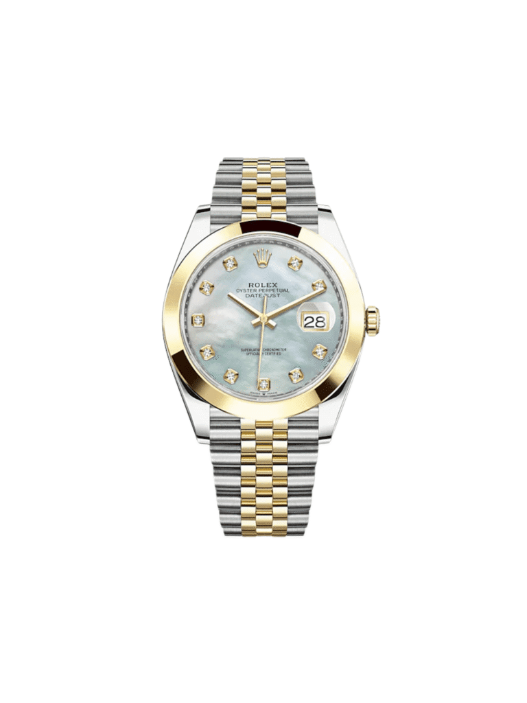 Rolex Datejust 41 126303 Stainless Steel Yellow Gold Mother Of Pearl Diamond Dial Jubilee