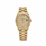 Rolex Day-Date 18238 Yellow Gold Champagne Diamond Baguette Dial