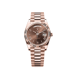 Rolex Day-Date 40 228235 Rose Gold Chocolate Roman Numerals Dial