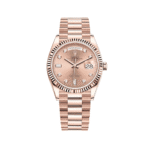 Rolex Day-Date 36 128235 Rose Gold Pink Diamond Dial
