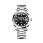 Rolex Day-Date 40 228206 Platinum Black Dial