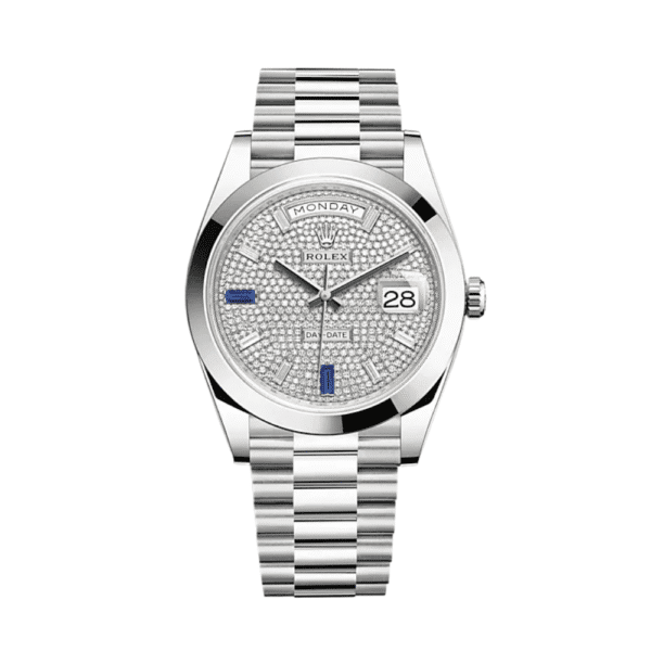 Rolex Day-Date 40 228206 Platinum Diamond-Paved Dial