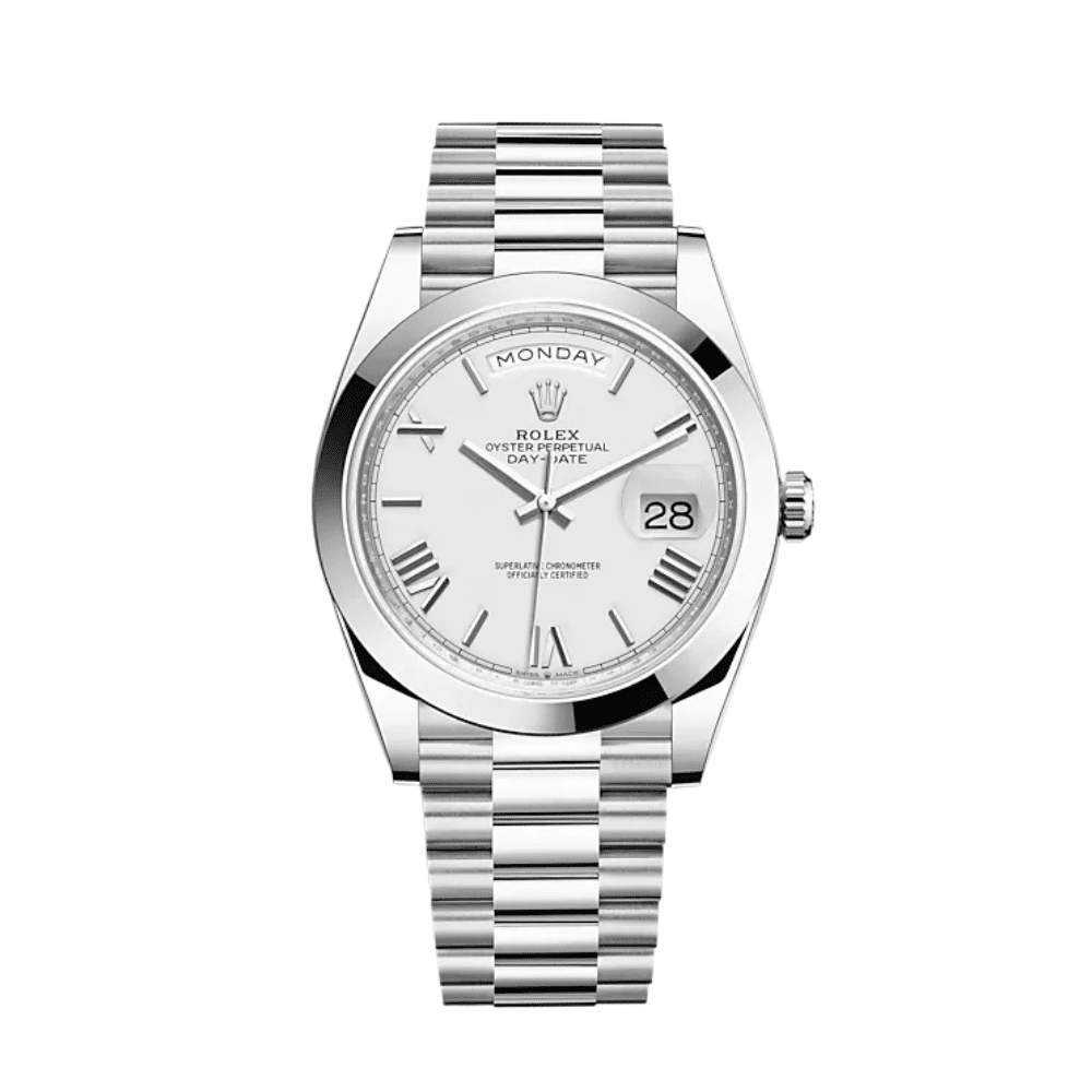 Rolex Day-Date 40 228206 Platinum White Dial