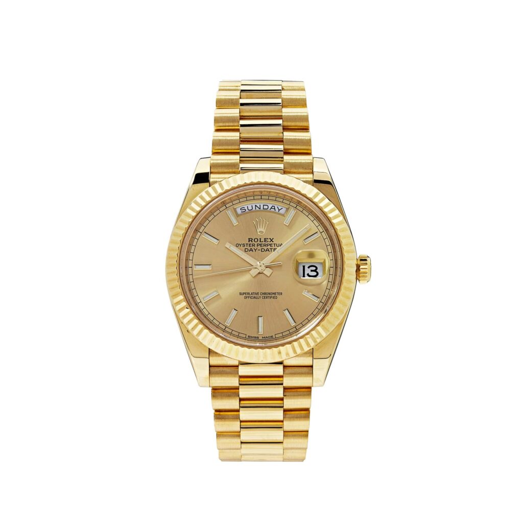 Rolex Day-Date 40 228238 Yellow Gold Champagne Dial