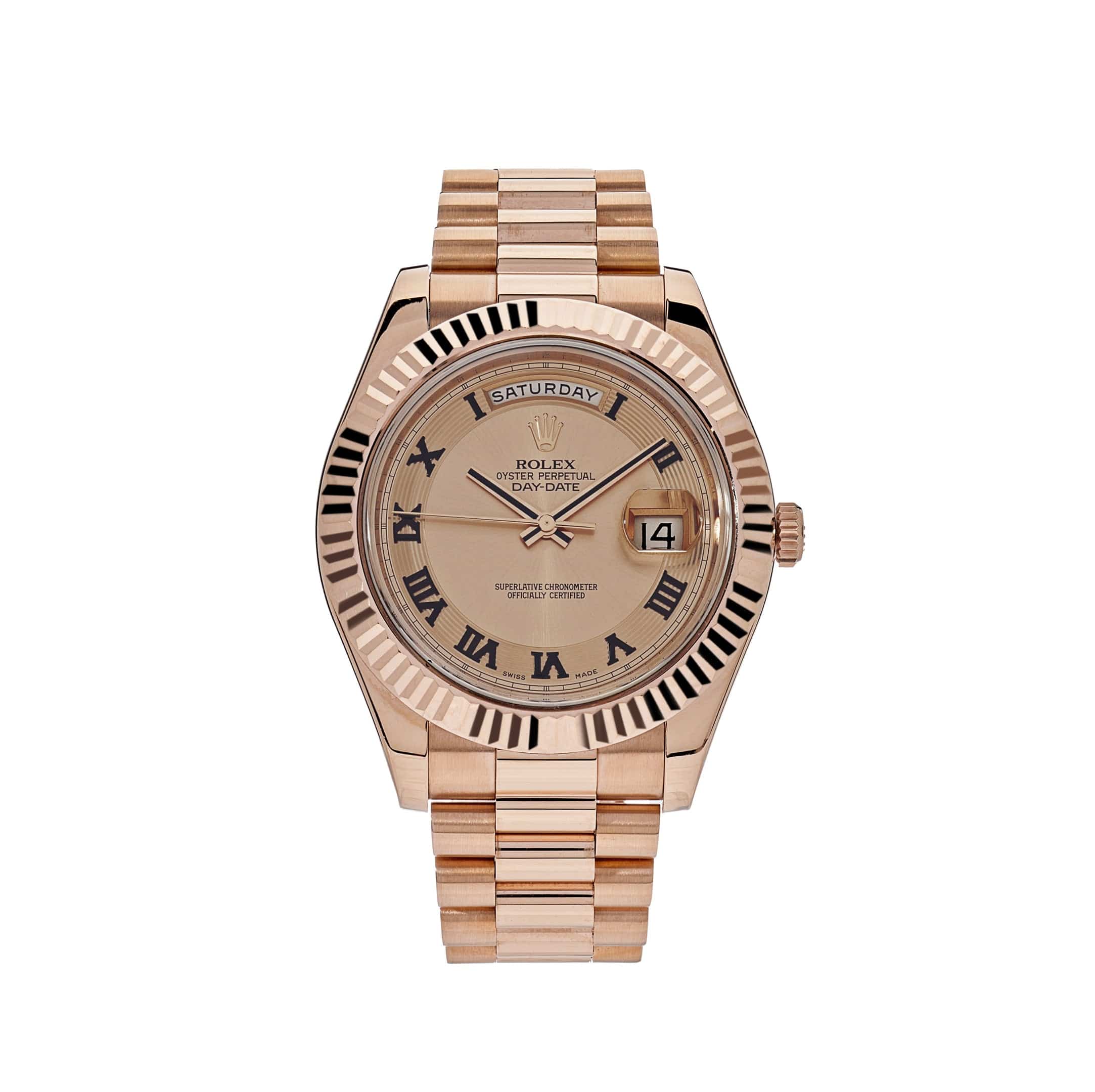 Rolex Day-Date II 218235 Rose Gold Pink Dial
