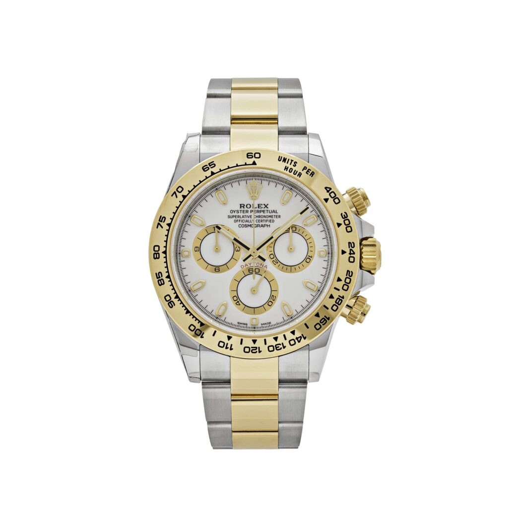 Rolex Daytona 116503 Two-Tone Yellow Gold Stainless Steel White Dial