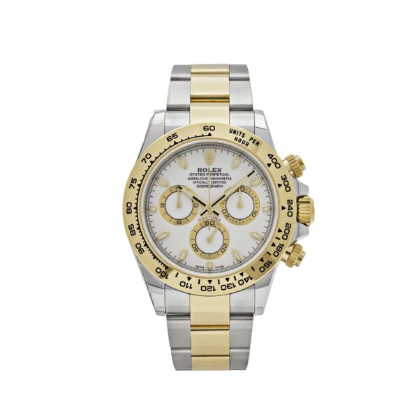 Rolex Daytona 116503 Two-Tone Yellow Gold Stainless Steel White Dial