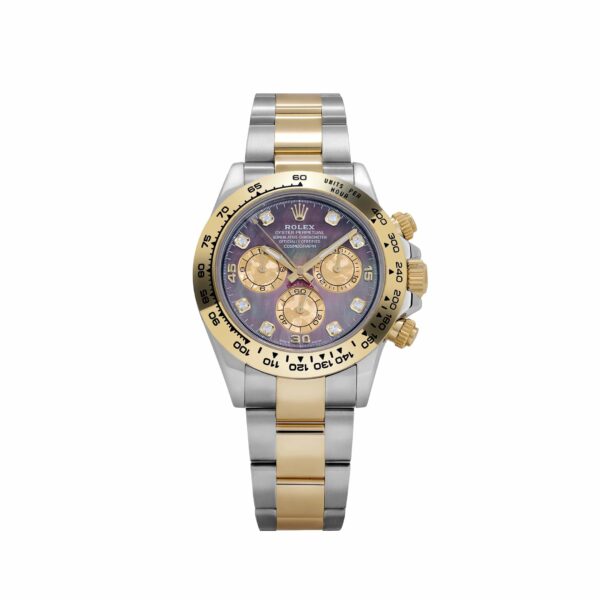 Rolex Daytona 116503 Yellow Gold Stainless Steel Black Mother Of Pearl Diamond Dial