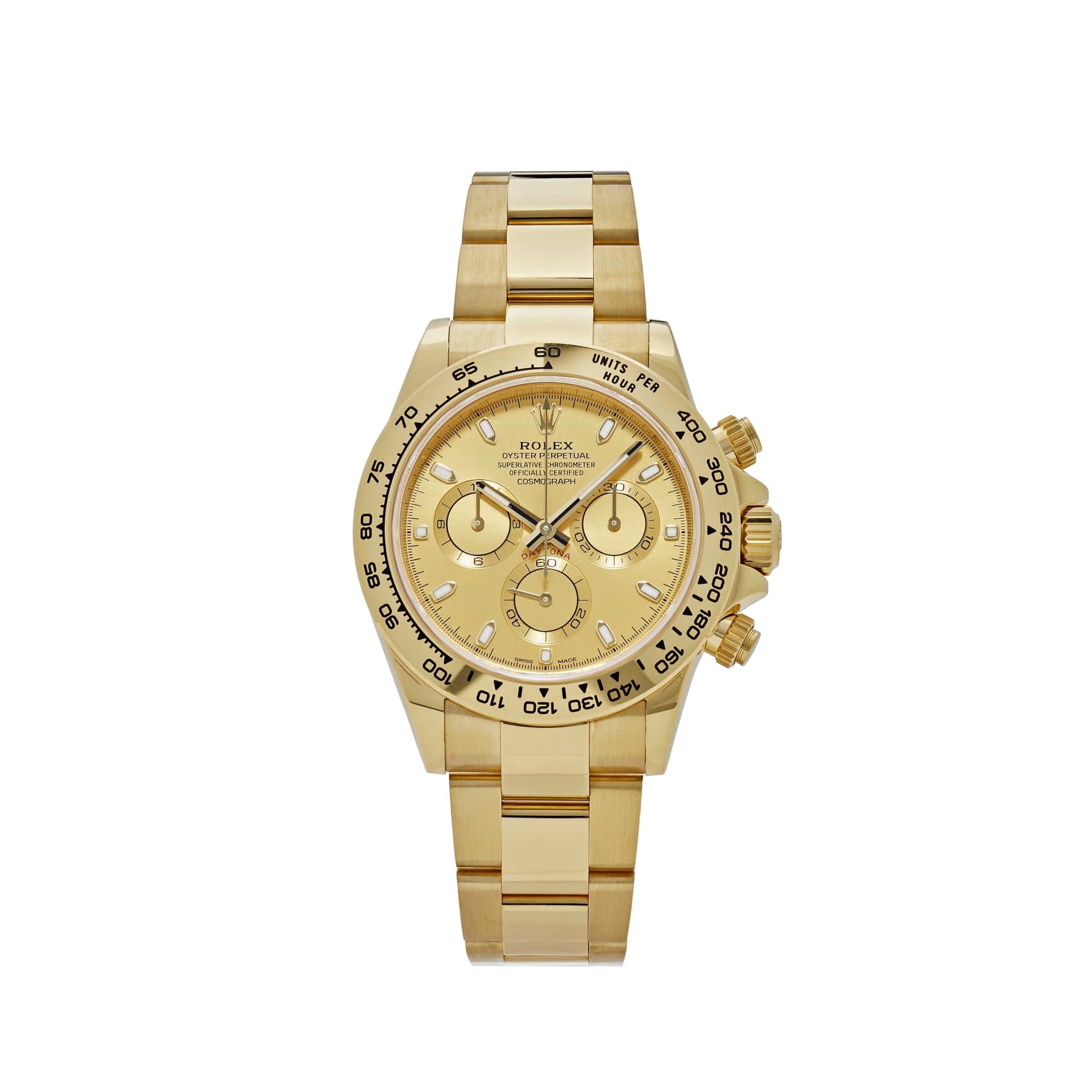 Rolex Daytona 116508 Yellow Gold Champagne Dial