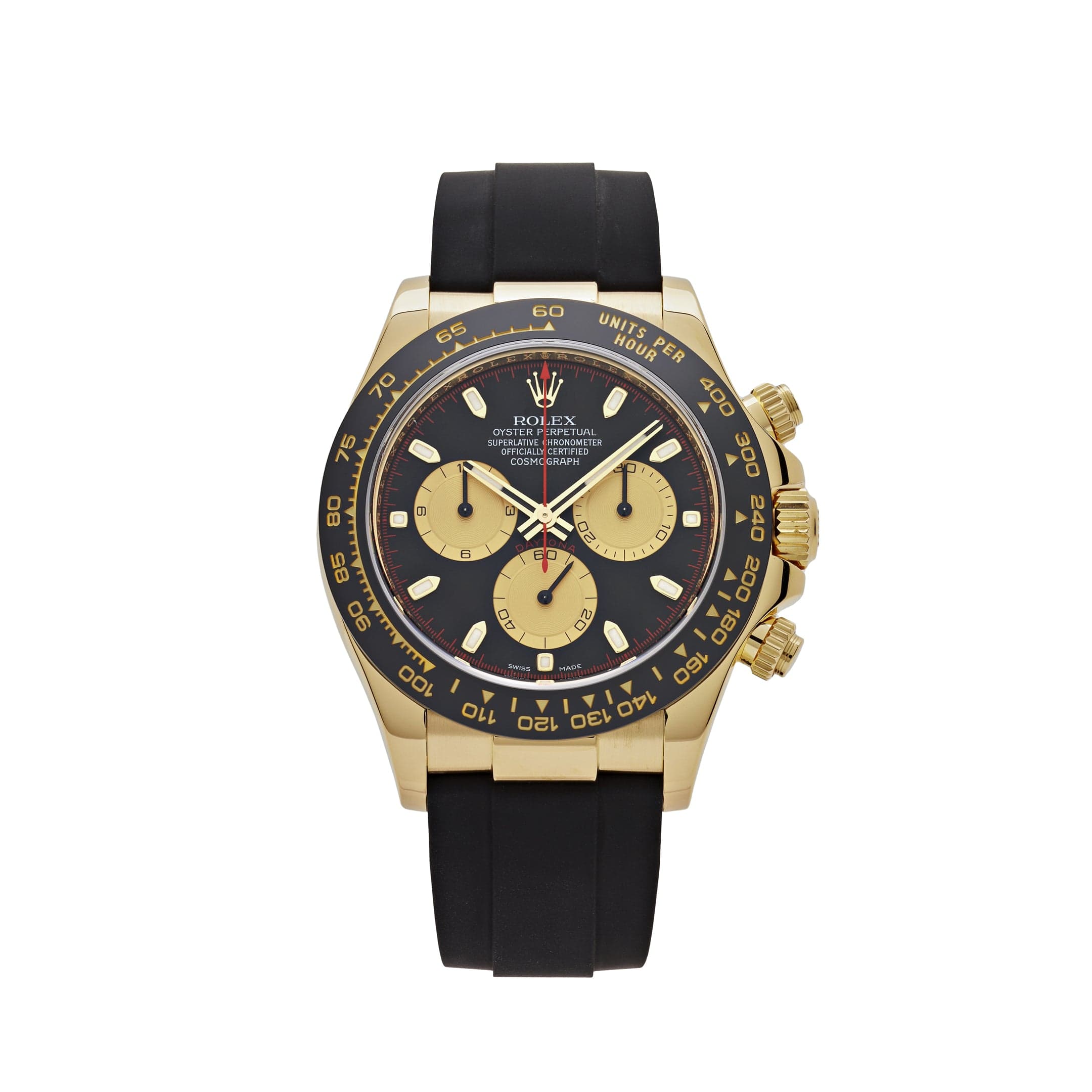 Rolex Daytona 116518LN 'Paul Newman' Yellow Gold Black Dial