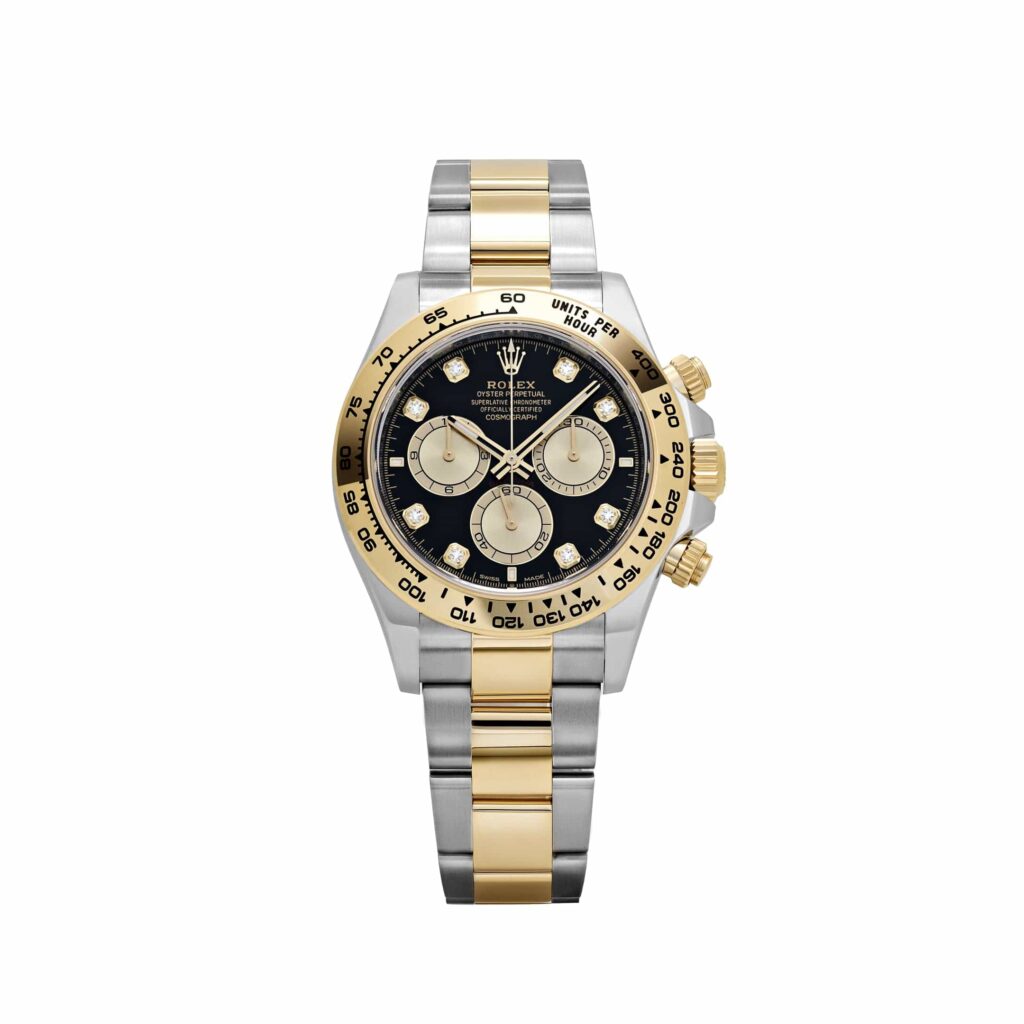 Rolex Daytona 126503 Stainless Steel Yellow Gold Black Diamond Dial