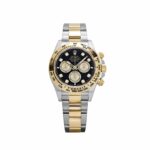 Rolex Daytona 126503 Stainless Steel Yellow Gold Black Diamond Dial