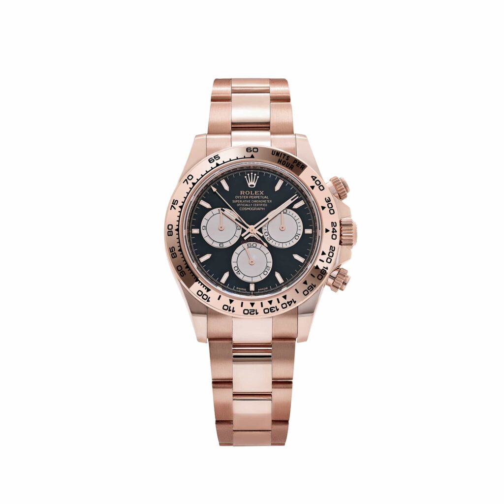 Rolex Daytona 126505 Rose Gold Bright Black Dial
