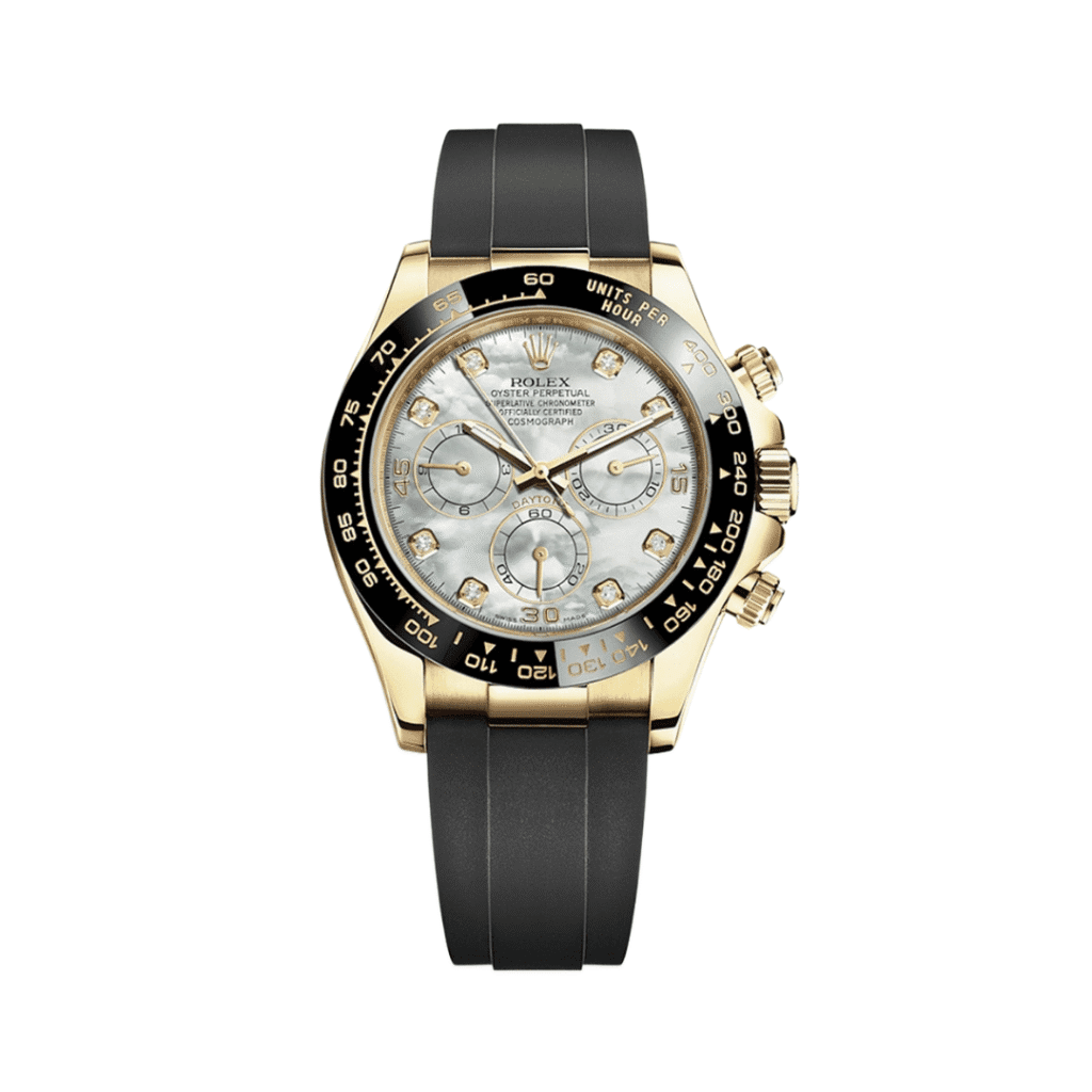 Rolex Daytona 116518LN Yellow Gold Mother Of Pearl Diamond Dial