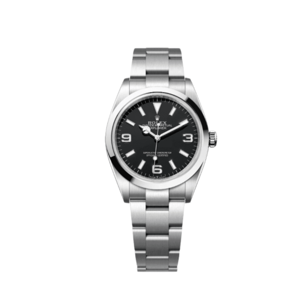 Rolex Explorer 124270 Stainless Steel Black Dial