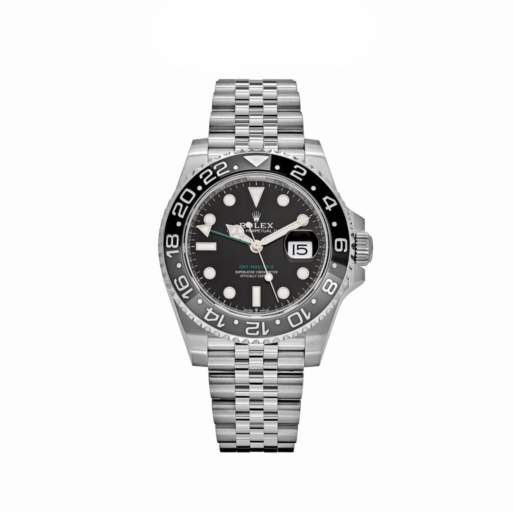 Rolex GMT-Master II 126710GRNR ‘Bruce Wayne’ Stainless Steel Black Dial Jubilee