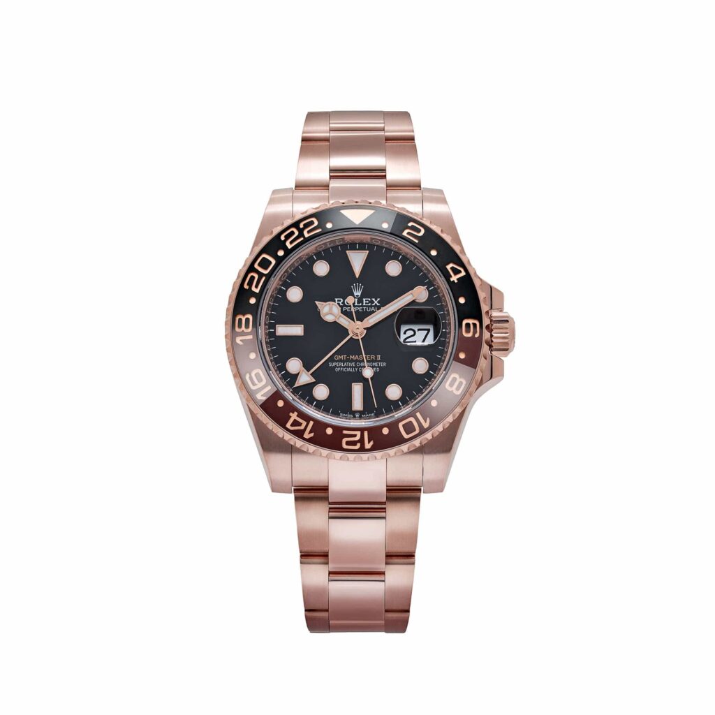 Rolex GMT-Master II 126715CHNR ‘Root Beer’ Rose Gold Black Dial
