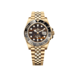 Rolex GMT-Master II 126718GRNR Yellow Gold Tiger Iron Dial Jubilee