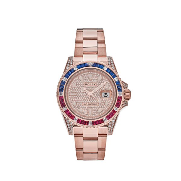 Rolex GMT-Master II 126755SARU Rose Gold Sapphire And Ruby
