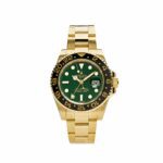 Rolex GMT-Master II 116718LN Yellow Gold Green Dial Black Bezel