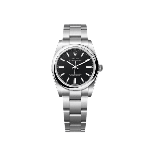 Rolex Oyster Perpetual 34 124200 Stainless Steel Black Dial