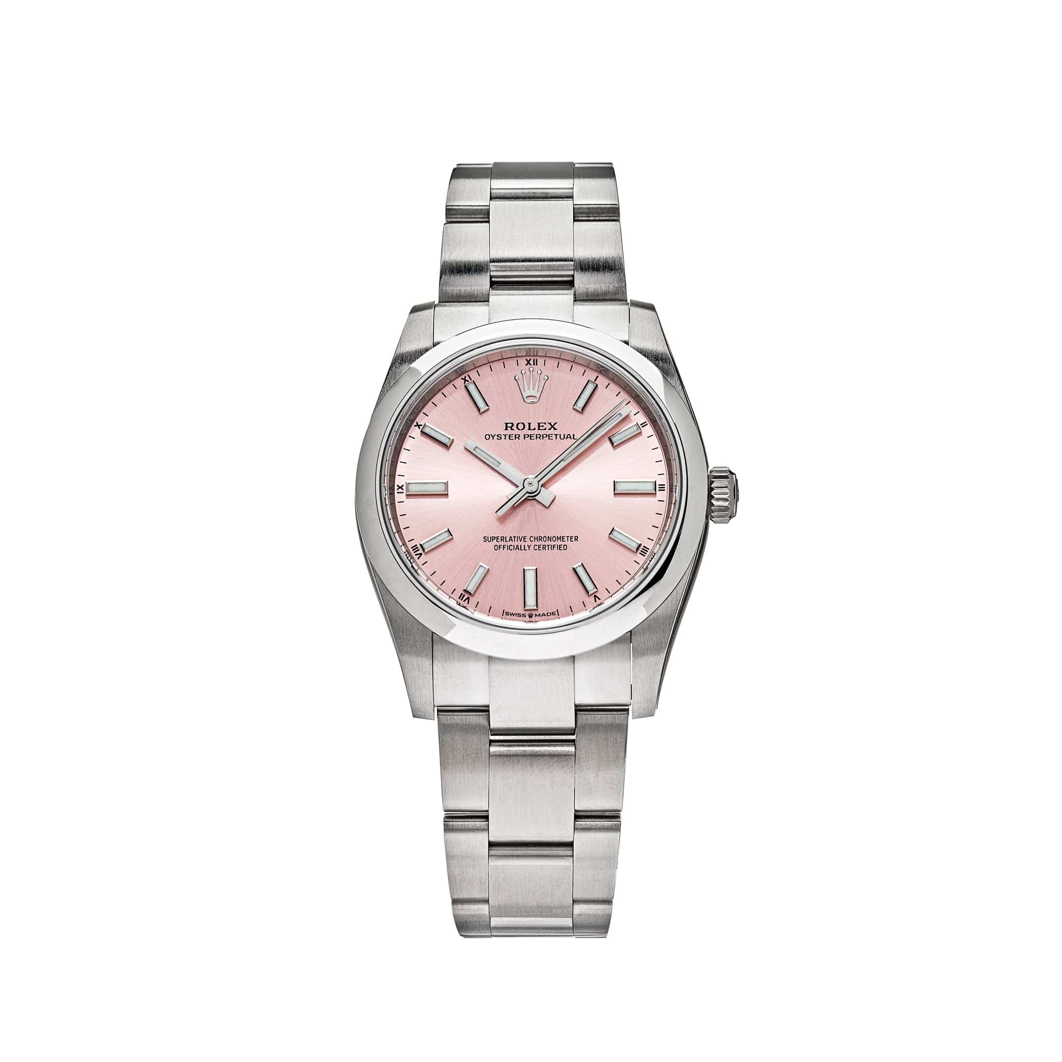 Rolex Oyster Perpetual 124200 'Ladies' Stainless Steel Pink Dial